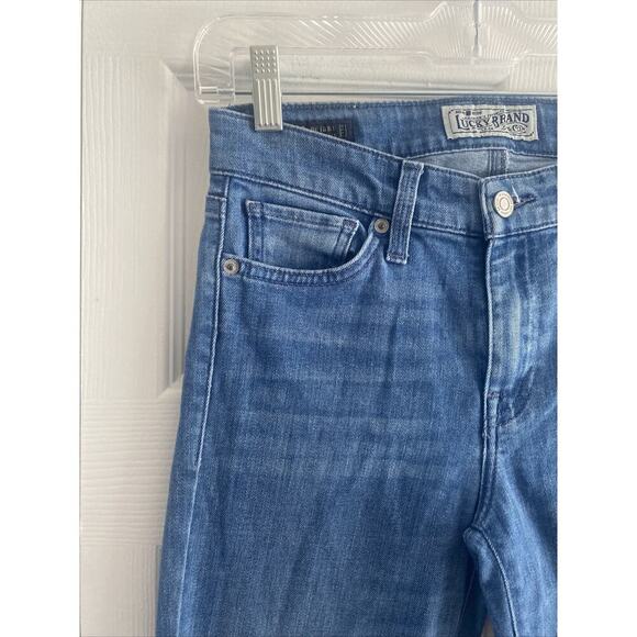 Lucky Brand Women's 26 Ava Skinny Ankle Denim Jeans Candiani Denim Medium Wash - Picture 2 of 9